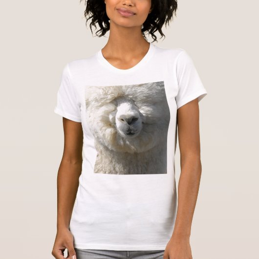 Fluffy Gandalf de alpaca T-shirt (Voorkant)
