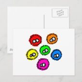 Fluffy Germs Briefkaart (Voorkant / Achterkant)