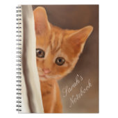 Fluffy Ginger Kitten Notitieboek (Voorkant)