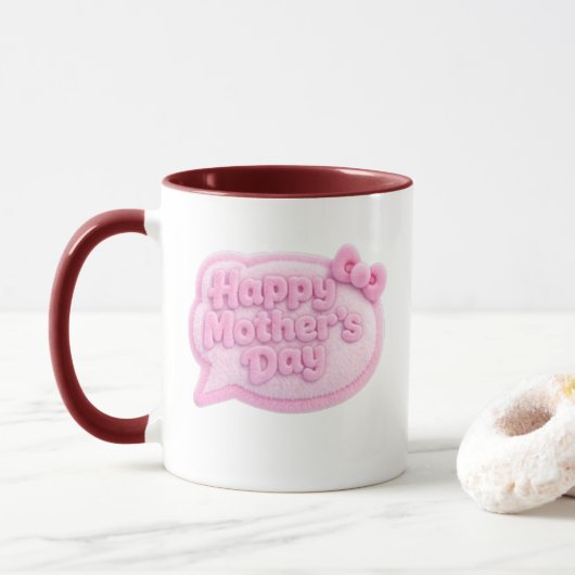 Fluffy Gradient Moederdag Mok (Met donut)