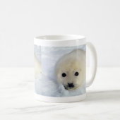 Fluffy Harp Seal Pup Koffiemok (Voorkant rechts)