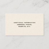 Fluffy Hond en Kat Whimsical Pet Sitter Groomer Visitekaartje (Achterkant)