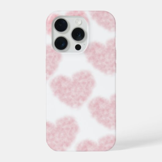 Fluffy Katoenen Hart iPhone Hoesje (Achterkant)