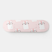 Fluffy Kawaii Strawberry Marshmallow Katten Persoonlijk Skateboard (Horizontaal)