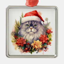 FLUFFY KERSTFEESTDAGEN KATTENGEZICHT