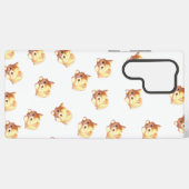 Fluffy Kitten Cute Pattern Phone Case Samsung Galaxy Hoesje (Achterkant horizontaal)