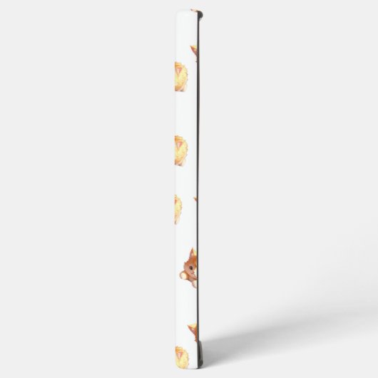 Fluffy Kitten Cute Pattern Phone Case Samsung Galaxy Hoesje (Linkerkant)