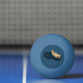 Fluffy Kitten die in een steegschoen slapen, pinge Pingpongbal (Net)