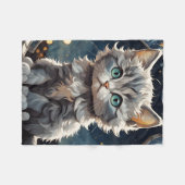 Fluffy Kitten Fleece Deken (Voorkant (Horizontaal))