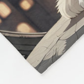 Fluffy Kitten Fleece Deken (Hoek)