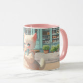 Fluffy Kitten met Lollipop bij Pastry Shop Mok (Voorkant rechts)