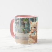 Fluffy Kitten met Lollipop bij Pastry Shop Mok (Voorkant links)