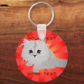 Fluffy Kitten Sleutelhanger (Voorkant)