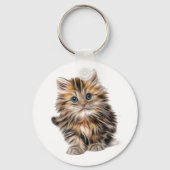 Fluffy Kitten Sleutelhanger (Voorkant)