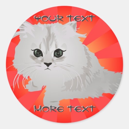 Fluffy Kitten Stickers (Voorkant)