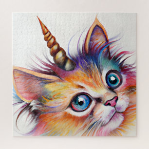 Fluffy Kitten Unicorn Legpuzzel