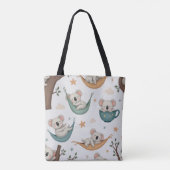 Fluffy Koala Alle Canvas tas (Achterkant)