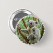 Fluffy Koala Button (Voorkant /achterkant)