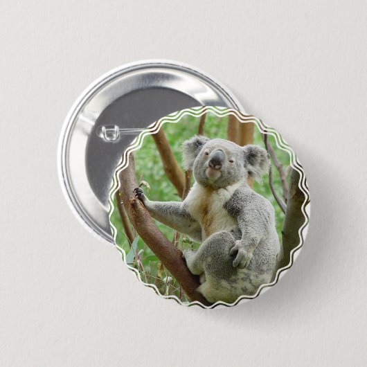 Fluffy Koala Button (Voorkant /achterkant)