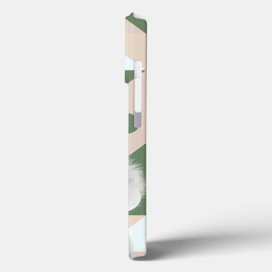 Fluffy Koala groene geometrische achtergrond Case-Mate iPhone Case (Achterkant / Links)