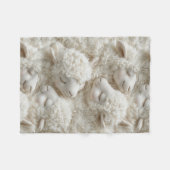 Fluffy Lammetje Baby Fleece Deken (Voorkant (Horizontaal))