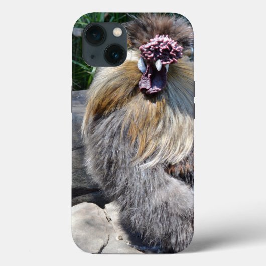 Fluffy Lelijke Kip, iPhone 13 Hoesje (Achterkant)
