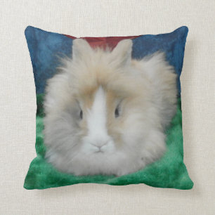 Fluffy Lionhead Pet Bunny Rabbit Sierkussen