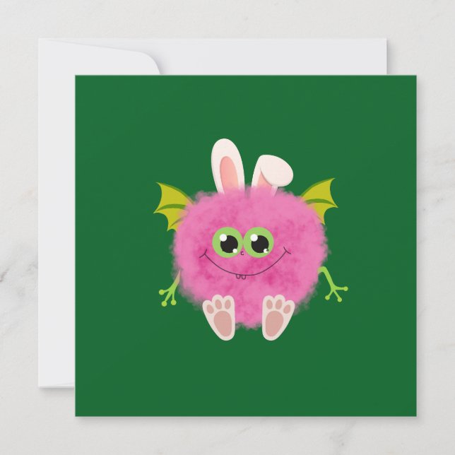 Fluffy little pink rabbit monster (Voorkant)
