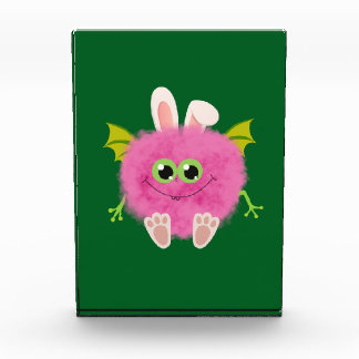 Fluffy little pink rabbit monster fotoblokken