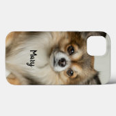 Fluffy Long Hazard Chihuahua Puppy Dog Case-Mate iPhone Case (Achterkant (horizontaal))