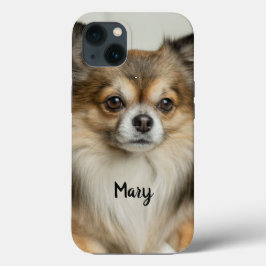 Fluffy Long Hazard Chihuahua Puppy Dog Case-Mate iPhone Case