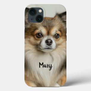 Fluffy Long Hazard Chihuahua Puppy Dog Case-Mate iPhone Case