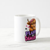 Fluffy maar gevaarlijk koffiemok (Voorkant rechts)