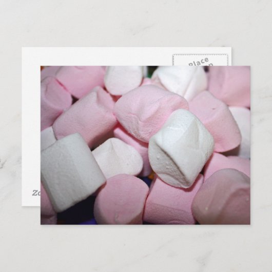 Fluffy Marshmallow Briefkaart (Voorkant / Achterkant)