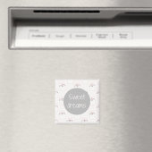 Fluffy Marshmallow Kat in Roze | Zoete dromen Magneet (Insitu (Vaatwasser))