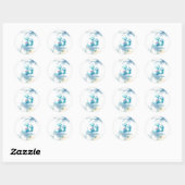 Fluffy Marshmallow-traktaties Ronde Sticker (Vel)