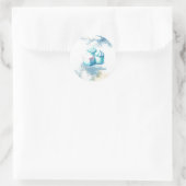 Fluffy Marshmallow-traktaties Ronde Sticker (Tas)