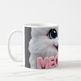 Fluffy Meoww Cat Mug Koffiemok