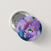 Fluffy Overlord Ronde Button 3,2 Cm (Voorkant /achterkant)