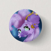 Fluffy Overlord Ronde Button 3,2 Cm (Voorkant)