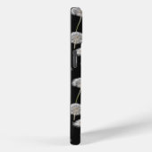 Fluffy paardenbloemen op zwart Case-Mate iPhone case (Achterkant / Rechts)