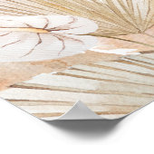 Fluffy Pampas Gras Bruiloftsshower Fotoprop Poster (Hoek)