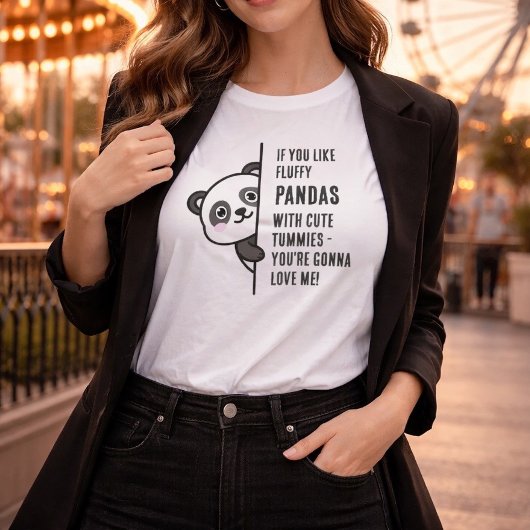Fluffy Panda / Love Me T-shirt