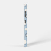 Fluffy Pastel Blue Lamb Pattern Samsung Galaxy Hoesje (Rechterkant)