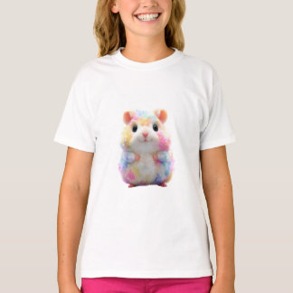 Fluffy Pastel Hamster Kinderen T-shirt