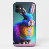 Fluffy Pastel met kleur Bunny Case-Mate iPhone Case (Achterkant)