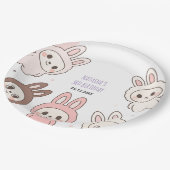 Fluffy Pastel Ugly Schattige Dolls Verjaardag Papieren Bordje (Gekanteld)