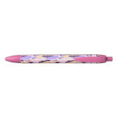 Fluffy pastelkleurige alpaca patroon zwarte inkt pen (Achterkant)