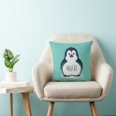 Fluffy pguin-kussen, gepersonaliseerd Pillow Kussen (Stoel)