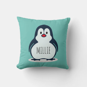 Fluffy pguin-kussen, gepersonaliseerd Pillow Kussen